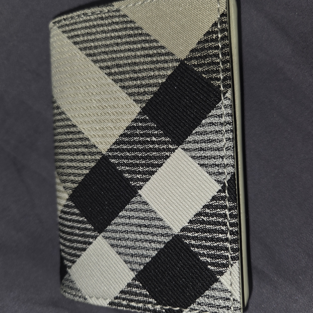 Burberry Black and Gray Wallet Classic Design